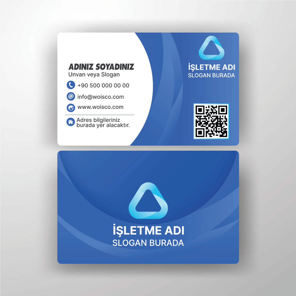 Kartvizit 700gr kabartma lak çift yön Baskı