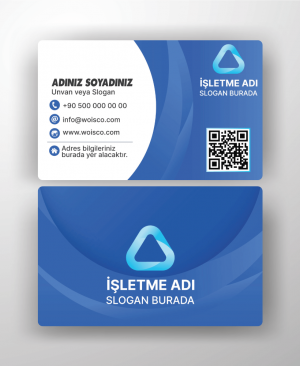 Kartvizit 350gr kabartma lak çift yön Baskı